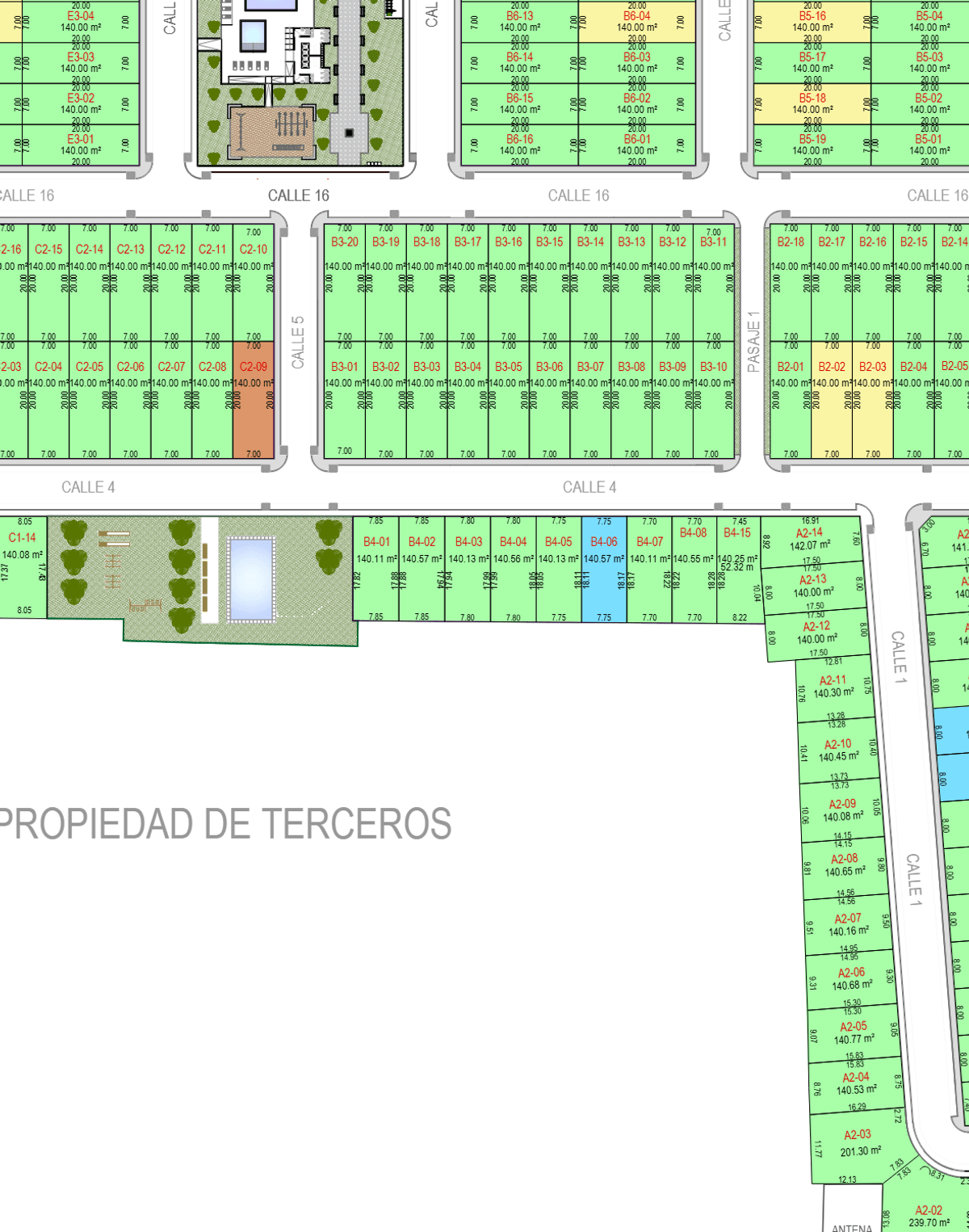 Plano Pozo Santo - sector 4